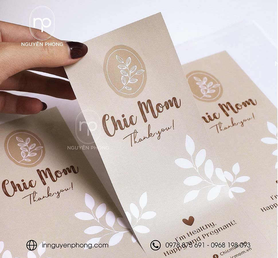 Decal giấy không thể sử dụng trong môi trường đông lạnh 